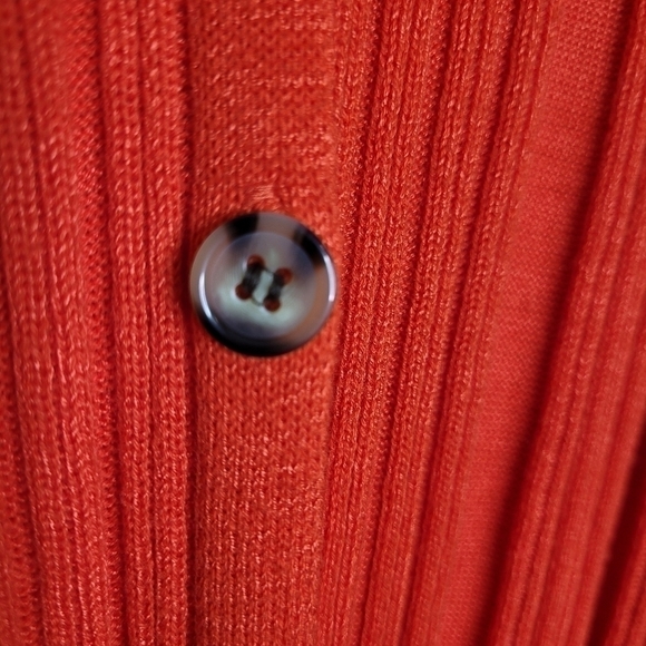 Free People Orange Red Light Cardigan Dress - Picture 9 of 14